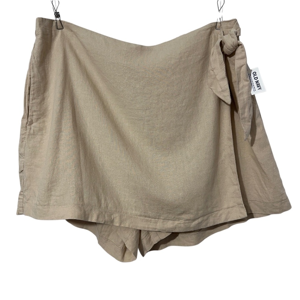 NWT Old Navy Linen Skort Womens Size XL Pockets